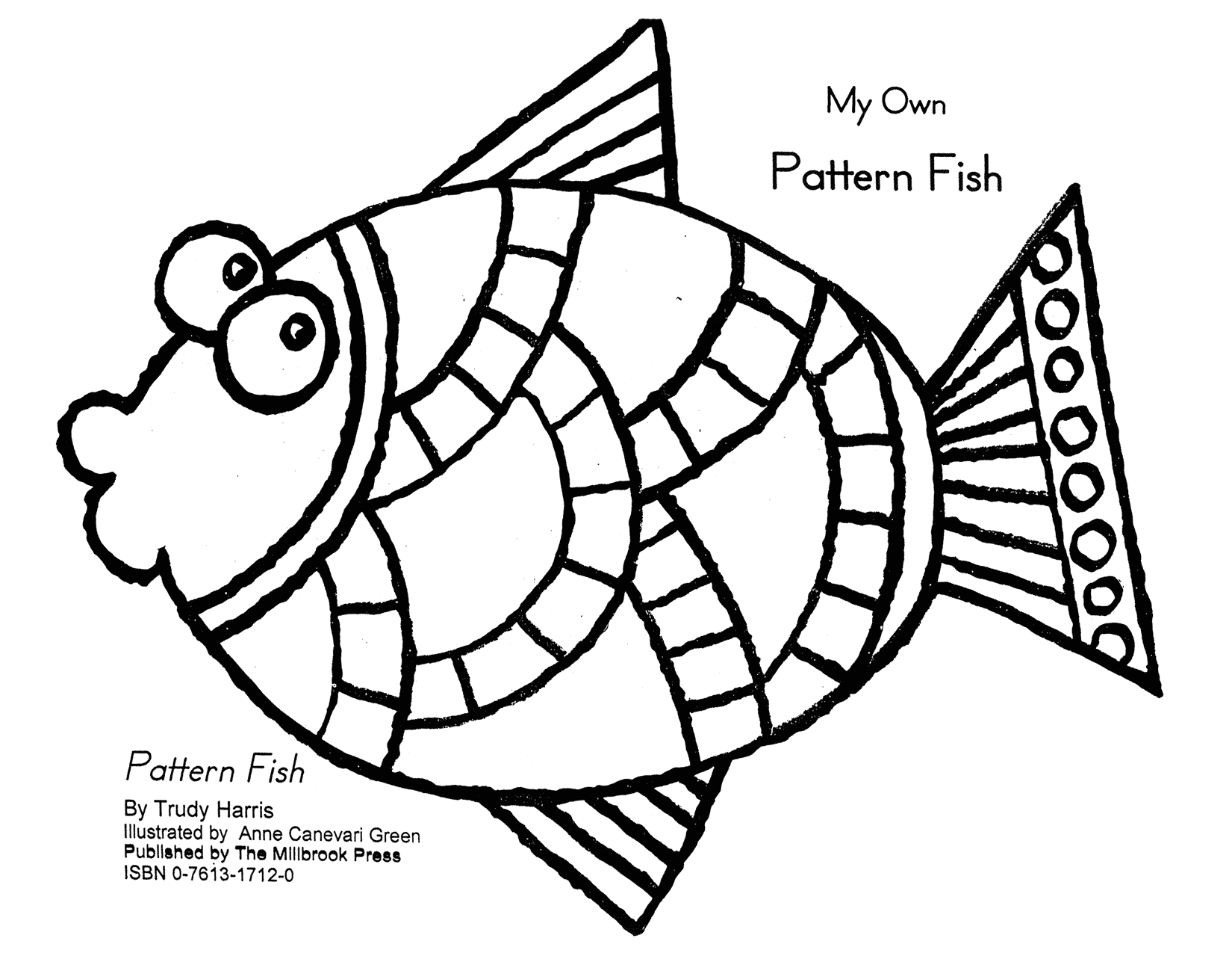 Rybki Wzorzyste - Kolorowanka do Druku dla Dzieci kolorowanka do druku